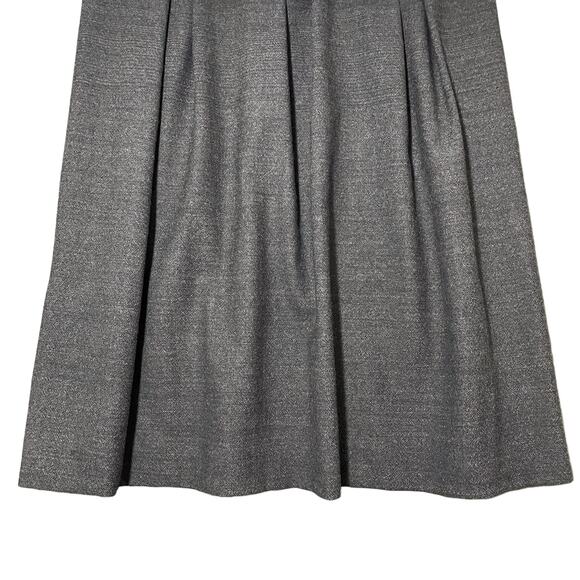Theory Blainey Ascend Wool Sleeveless Sheath Dress Pleated Ombre Gray - Size 6 - Picture 6 of 9